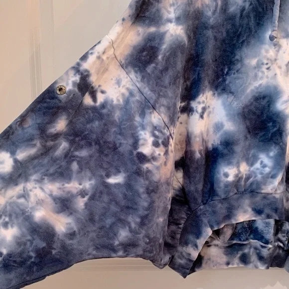 Young Fabulous & Broke Tie Dye Hooded Cropped Sweatshirt Size Small Medi… - Picture 5 of 8